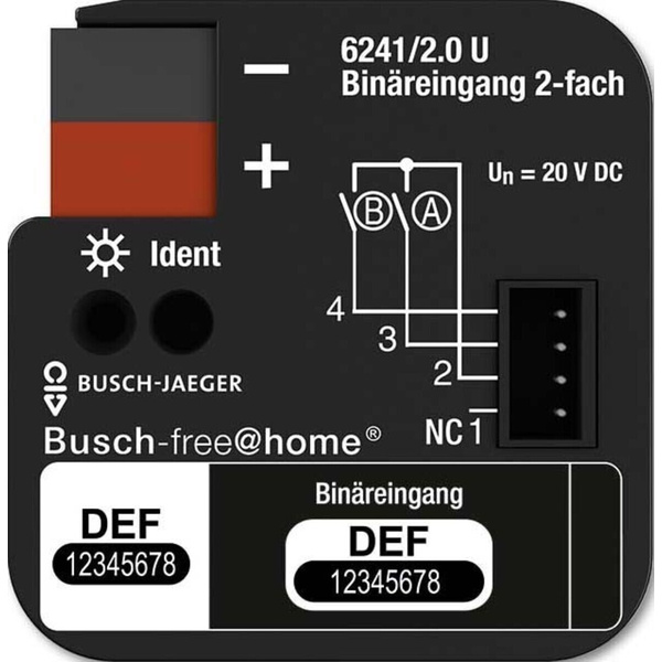 Busch-Jaeger Binäreingang 2-fach 6241/2.0 U