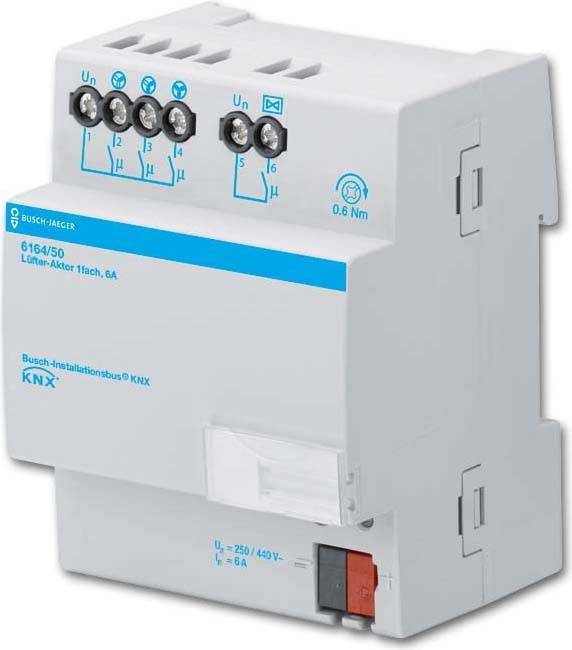 Busch-Jaeger KNX REG-Lüfter-Aktor 6164/50