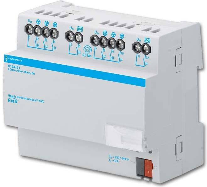 Busch-Jaeger KNX REG-Lüfter-Aktor 6164/51