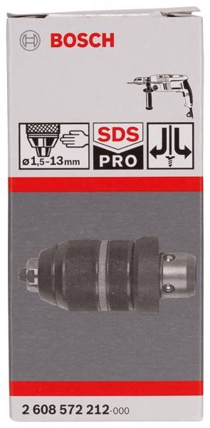Black SDS Pro' Bohrfutter, kompatibel mit 1,5-13 mm Bohrern; verfügt über Schnellwechselfunktion für effiziente Bittwechsel.