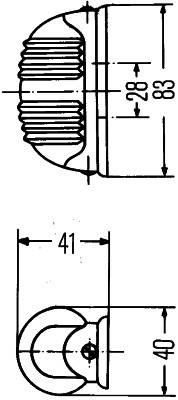 HELLA 2BA 001 227-211 Blinkleuchte - Anbau - Lichtscheibenfarbe: gelb - links/rechts/vorne und hinte
