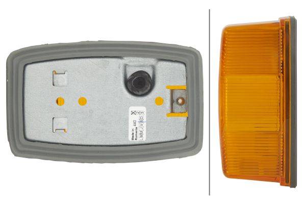 HELLA 2BA 002 324-001 Blinkleuchte - 12/24V - Anbau - Lichtscheibenfarbe: gelb - links/rechts/vorne