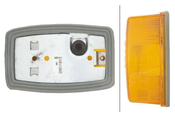 HELLA 2BA 002 324-021 Blinkleuchte - 12/24V - Anbau - Lichtscheibenfarbe: gelb - rechts/seitlicher A
