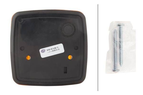 HELLA 2BA 003 014-111 Blinkleuchte - Anbau - Lichtscheibenfarbe: gelb - links/rechts