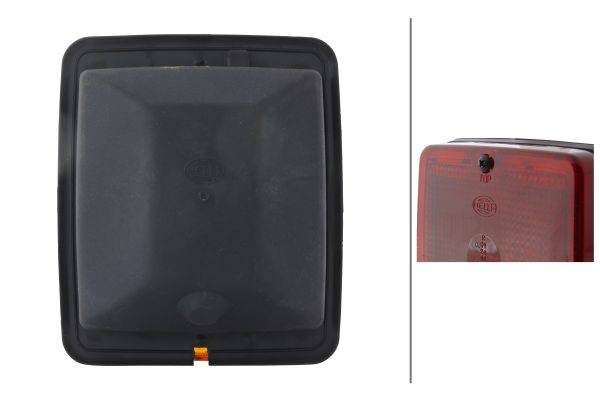 HELLA 2BA 003 236-541 Blinkleuchte - gelb/rot - links/rechts