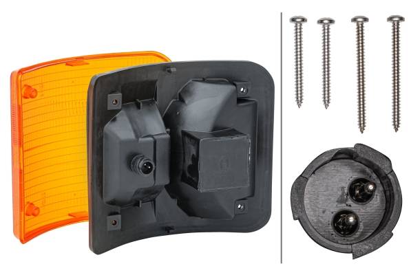 HELLA 2BA 007 840-001 Blinkleuchte - gelb - links/rechts