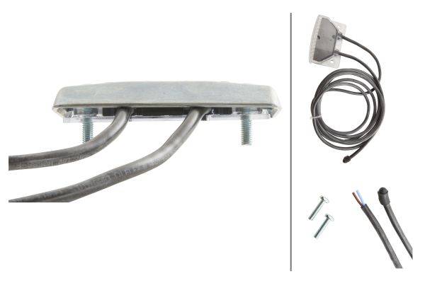 HELLA 2BA 008 260-001 Blinkleuchte - LED - 24V - Anbau - Lichtscheibenfarbe: glasklar - LED-Lichtfar
