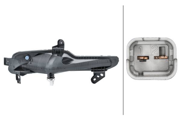 HELLA 2BA 012 349-011 Blinkleuchte - Glühlampe - links - für u.a. Renault Fluence (L3_)
