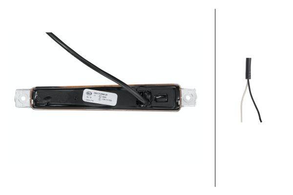 HELLA 2BA 012 846-201 Blinkleuchte - LED - 24V - Anbau - Lichtscheibenfarbe: gelb - vorne