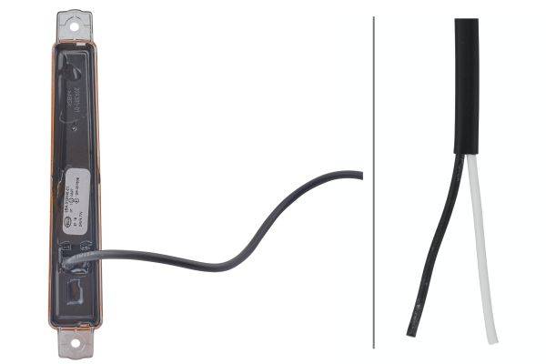 HELLA 2BA 012 846-211 Blinkleuchte - LED - 24V - Anbau - Lichtscheibenfarbe: gelb - vorne