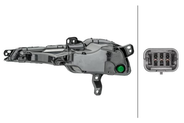 HELLA 2BA 013 163-021 Blinkleuchte - LED - rechts - für u.a. Peugeot 308 SW II (Lc_,Lj_,Lr_,Lx_,L4_)
