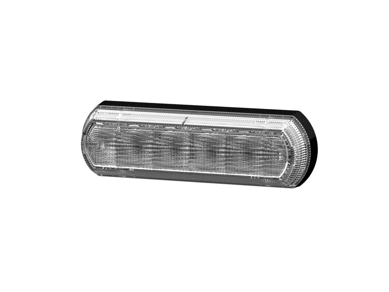 HELLA 2BA 013 398-041 Blinkleuchte - Shapeline Tech - LED - 12/24V - Anbau - Lichtscheibenfarbe: gla