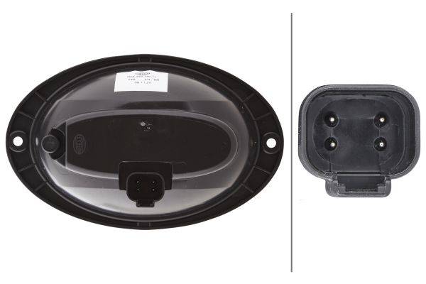 HELLA 2BA 344 130-747 Blinkleuchte - Agroluna - 12V - Einbau - links/rechts