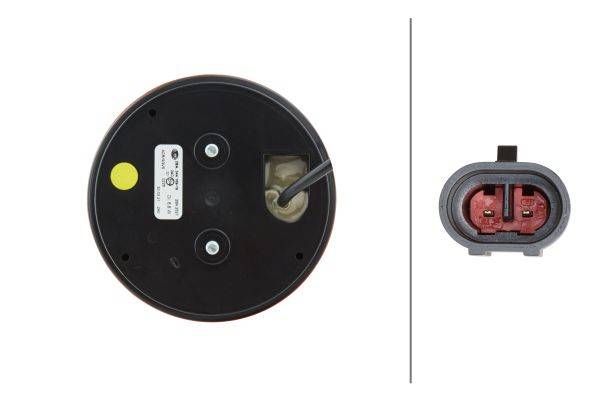 HELLA 2BA 344 169-191 Blinkleuchte - 24V - Anbau - Stecker: AMP