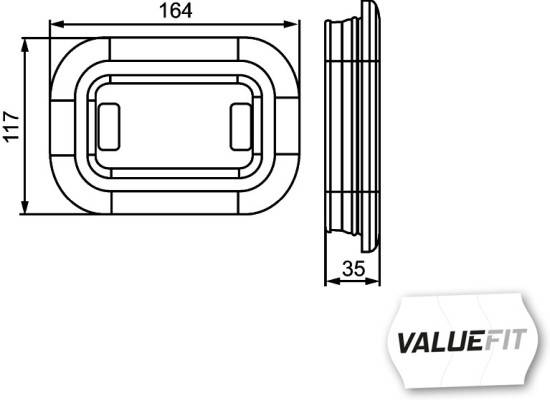 HELLA 2ZR 357 025-021 LED-Rückfahrleuchte - Valuefit - 12/24V - Einbau