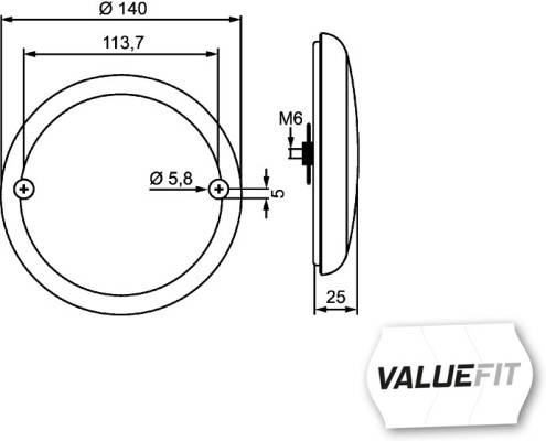 HELLA 2NR 357 026-151 Heckleuchte - Valuefit - LED - 12/24V - links/rechts