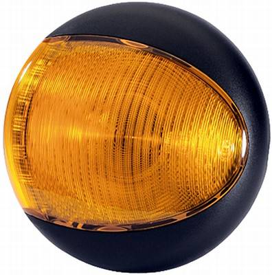 HELLA 2BA 959 822-601 Blinkleuchte - EuroLED - LED - 12/24V - Anbau - Lichtscheibenfarbe: gelb - Kab