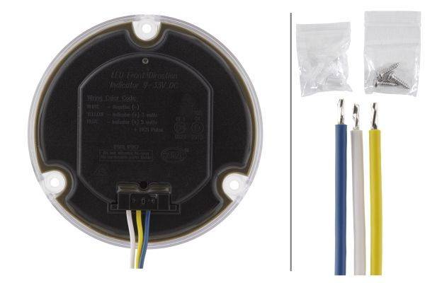HELLA 2BA 959 932-051 Blinkleuchte - LED - 12/24V - Einbau - Lichtscheibenfarbe: glasklar - Kabel: 2