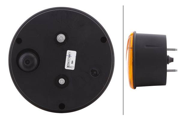 HELLA 2BA 964 169-011 Blinkleuchte - 12/24V - Anbau/Einbau - Lichtscheibenfarbe: gelb - hinten/links
