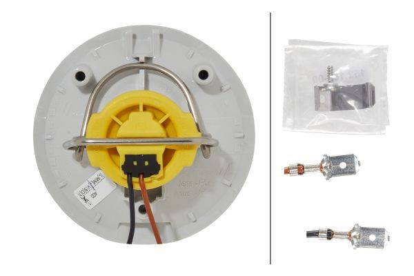 HELLA 2BA 965 039-061 Blinkleuchte - 12V - Einbau - Lichtscheibenfarbe: glasklar - Kabel: 100mm - li