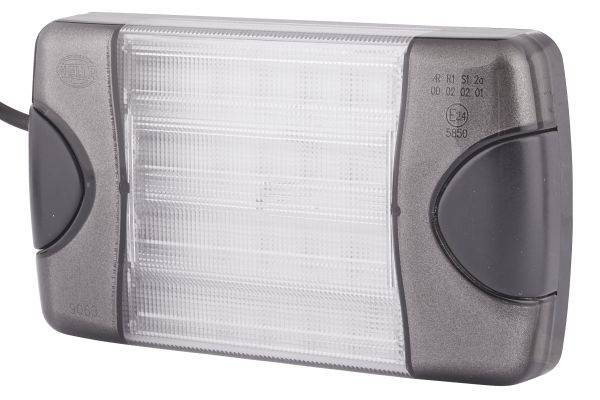 HELLA 2BA 980 607-201 Blinkleuchte - DuraLED - LED - 12/24V - Anbau - Lichtscheibenfarbe: glasklar -
