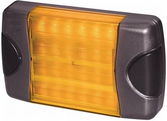HELLA 2BA 980 607-201 Blinkleuchte - DuraLED - LED - 12/24V - Anbau - Lichtscheibenfarbe: glasklar -