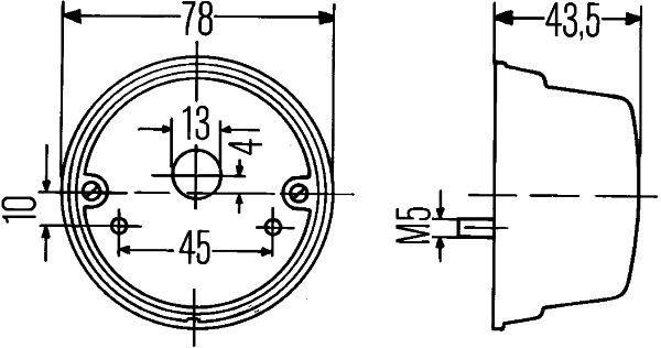 HELLA 2SB 001 259-261 Heckleuchte - links/rechts