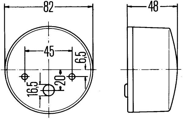 HELLA 2BE 003 185-031 Blinkleuchte - Anbau - links/rechts/vorne
