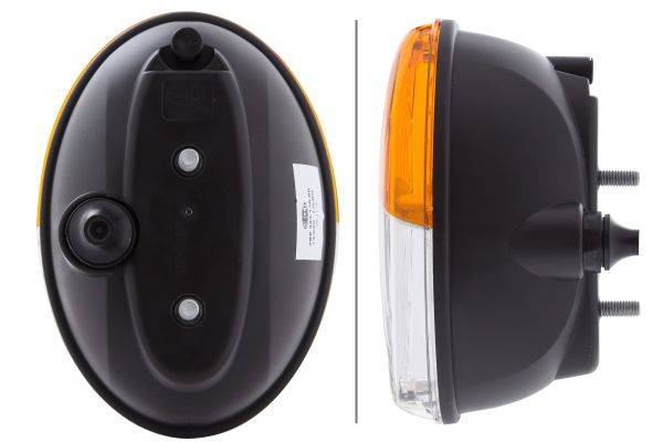 HELLA 2BE 343 130-001 Blinkleuchte - Agroluna - 12V - Anbau/Einbau - Lichtscheibenfarbe: gelb/weiß -