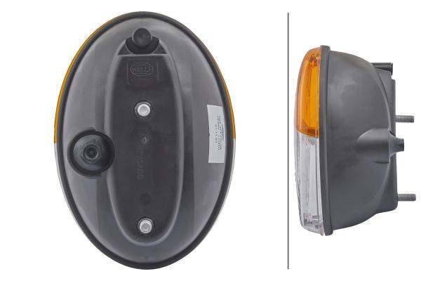 HELLA 2BE 343 130-081 Blinkleuchte - Agroluna - 12V - Anbau/Einbau - Lichtscheibenfarbe: gelb - link
