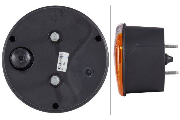HELLA 2BE 964 169-071 Blinkleuchte - 12/24V - Anbau/Einbau - Lichtscheibenfarbe: gelb/weiß - links/r