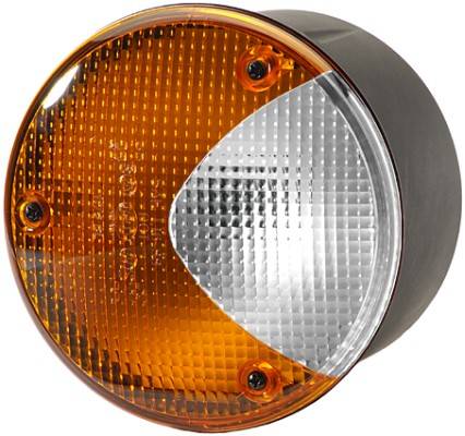 HELLA 2BE 964 169-071 Blinkleuchte - 12/24V - Anbau/Einbau - Lichtscheibenfarbe: gelb/weiß - links/r