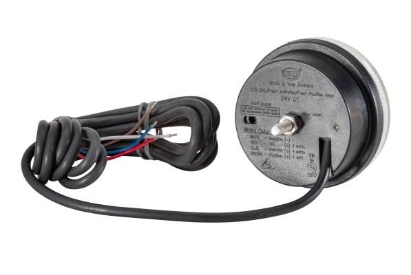 HELLA 2BE 980 690-101 LED-Tagfahrleuchte - 24V - rund - Einbau - Lichtscheibenfarbe: glasklar - LED-
