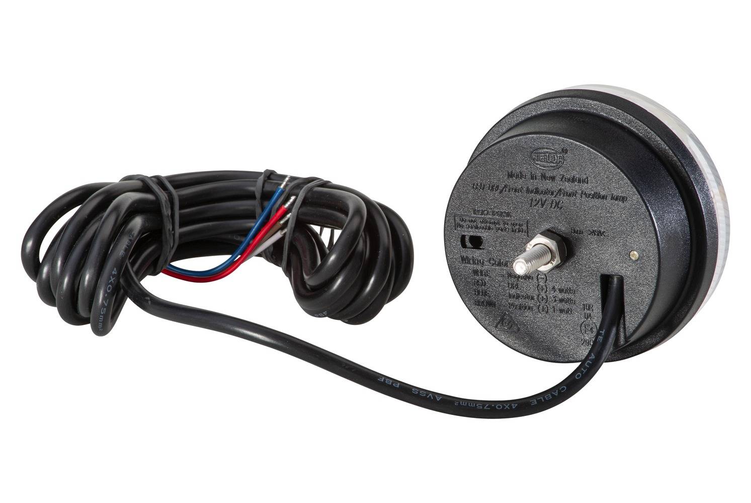 HELLA 2BE 980 691-001 LED-Tagfahrleuchte - 12V - rund - Einbau - Lichtscheibenfarbe: glasklar - LED-