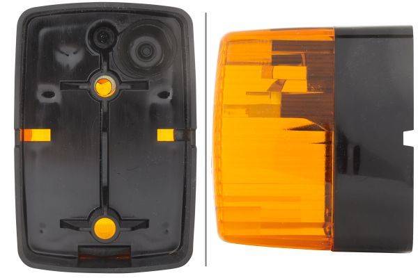 HELLA 2BM 002 652-051 Zusatzblinkleuchte - Glühlampe - 12V - Lichtscheibenfarbe: gelb - links/rechts