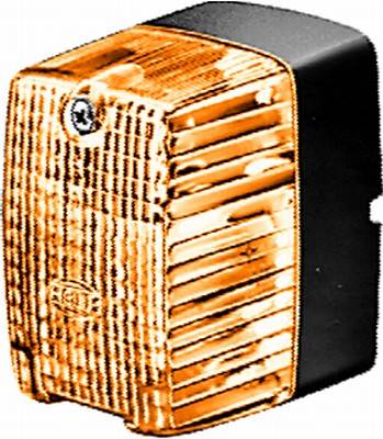 HELLA 2BM 002 652-051 Zusatzblinkleuchte - Glühlampe - 12V - Lichtscheibenfarbe: gelb - links/rechts