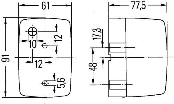HELLA 2BM 002 652-051 Zusatzblinkleuchte - Glühlampe - 12V - Lichtscheibenfarbe: gelb - links/rechts