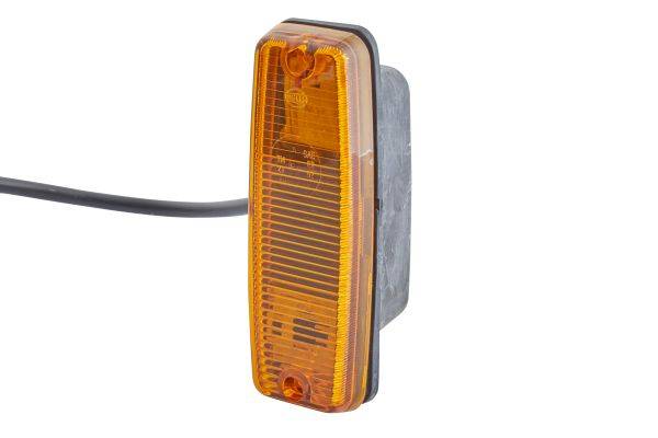 HELLA 2BM 002 847-011 Zusatzblinkleuchte - Glühlampe - 12/24V - Lichtscheibenfarbe: gelb - links/sei