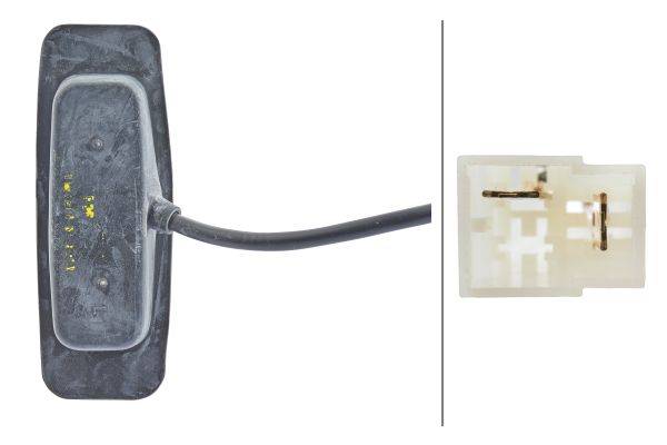 HELLA 2BM 002 847-011 Zusatzblinkleuchte - Glühlampe - 12/24V - Lichtscheibenfarbe: gelb - links/sei