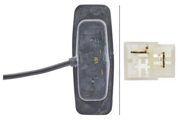 HELLA 2BM 002 847-021 Zusatzblinkleuchte - Glühlampe - 12/24V - Lichtscheibenfarbe: gelb - rechts/se