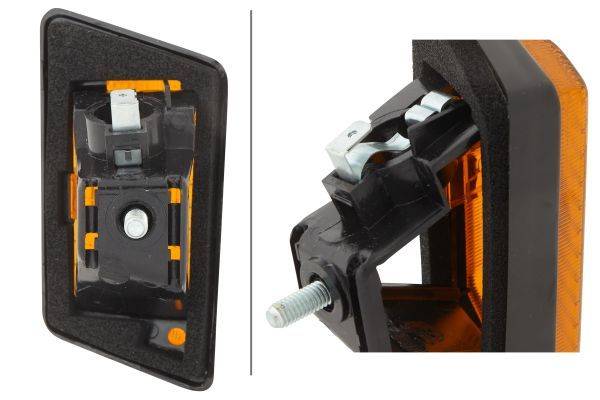 HELLA 2BM 004 312-051 Zusatzblinkleuchte - Glühlampe - 24V - Einbau - Lichtscheibenfarbe: gelb - lin