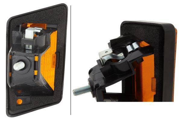 HELLA 2BM 004 312-061 Zusatzblinkleuchte - Glühlampe - 24V - Einbau - Lichtscheibenfarbe: gelb - rec