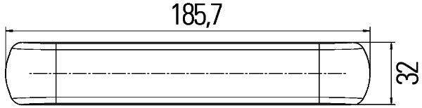 HELLA 2BM 011 788-041 Zusatzblinkleuchte - LED - 24V - aufklebbar - Lichtscheibenfarbe: glasklar - L
