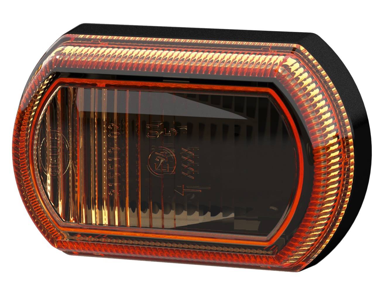HELLA 2BM 013 336-011 Zusatzblinkleuchte - Shapeline Tech - 12/24V - geschraubt - Lichtscheibenfarbe