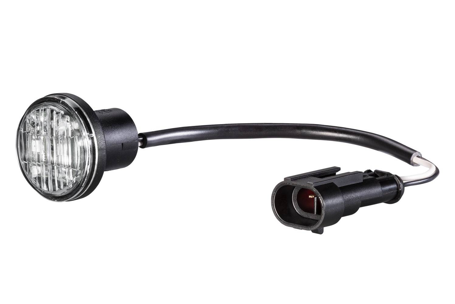 HELLA 2BM 340 825-321 Zusatzblinkleuchte - 12V - Lichtscheibenfarbe: weiß - Kabel: 100mm - Stecker: