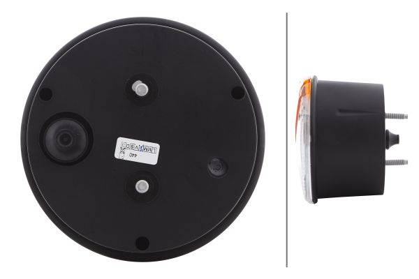 HELLA 2BN 964 169-051 Heckleuchte - 12/24V - Anbau/Einbau - Lichtscheibenfarbe: gelb/weiß - links/re