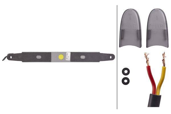 HELLA 2DA 343 106-021 Zusatzbremsleuchte - LED - 12V - Anbau/geschraubt - Lichtscheibenfarbe: rauchg