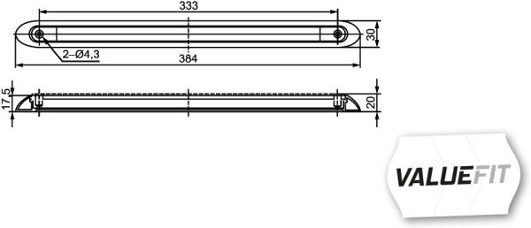 HELLA 2DA 357 015-001 Bremsleuchte - Valuefit - LED - 12V - Einbau