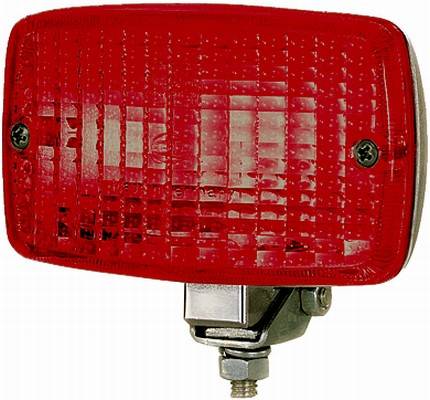 HELLA 2NE 002 985-001 Nebelschlussleuchte - 12V - Anbau - Lichtscheibenfarbe: rot - Stecker: Flachst
