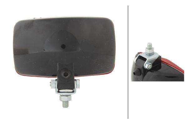 HELLA 2NE 002 985-001 Nebelschlussleuchte - 12V - Anbau - Lichtscheibenfarbe: rot - Stecker: Flachst